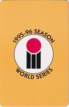 1995-96 Benson & Hedges World Series Playing Cards #K♠ Justin Langer Back