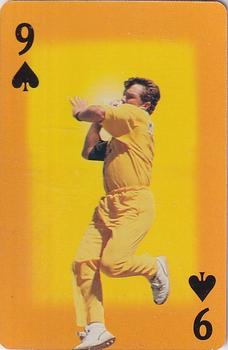 1995-96 Benson & Hedges World Series Playing Cards #9♠ Craig McDermott Front