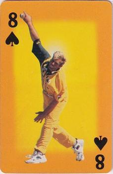 1995-96 Benson & Hedges World Series Playing Cards #8♠ Shane Warne Front