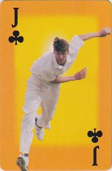 1995-96 Benson & Hedges World Series Playing Cards #J♣ Glenn McGrath Front