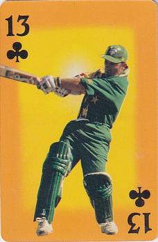 1995-96 Benson & Hedges World Series Playing Cards #13♣ Justin Langer Front