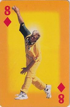 1995-96 Benson & Hedges World Series Playing Cards #8♦ Shane Warne Front