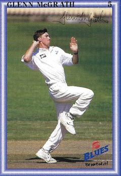 1999-00 New South Wales Blues Cricket #5 Glenn McGrath Front