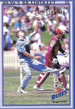 1999-00 New South Wales Blues Cricket #15 Shawn Bradstreet Front