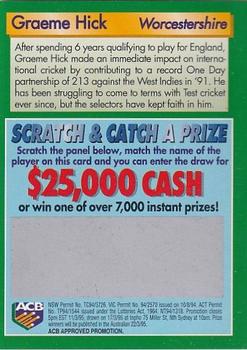 1995 Buttercup Sensational Summer of Cricket #NNO Graeme Hick Back