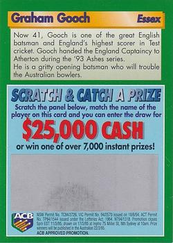 1995 Buttercup Sensational Summer of Cricket #NNO Graham Gooch Back