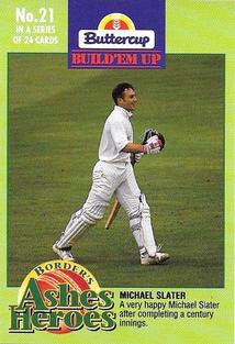 1993-94 Buttercup Border's Ashes Heroes #21 Michael Slater Front