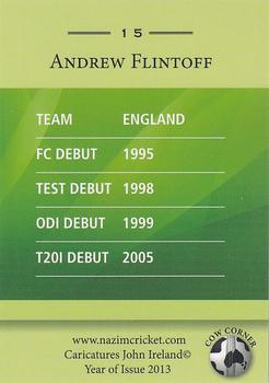 2013 Cow Corner Cricket Character Cards #15 Andrew Flintoff Back