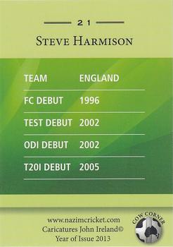 2013 Cow Corner Cricket Character Cards #21 Steve Harmison Back