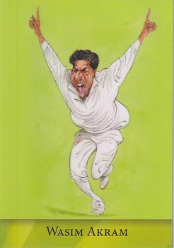 2014 Cow Corner Cricket Character Cards World Class #03 Wasim Akram Front