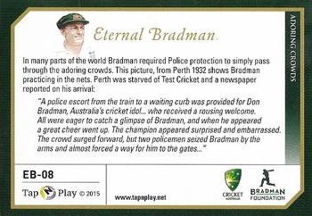 2017 Tap 'N' Play Eternal Bradman Box Set #EB-08 Sir Donald Bradman Back