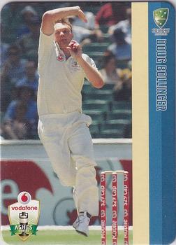 2010-11 Cricket Australia Ashes Mini Bat Player Card Collection #1 Doug Bollinger Front