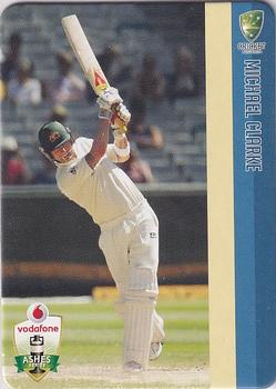 2010-11 Cricket Australia Ashes Mini Bat Player Card Collection #2 Michael Clarke Front