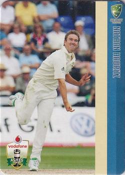 2010-11 Cricket Australia Ashes Mini Bat Player Card Collection #4 Nathan Hauritz Front