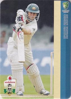 2010-11 Cricket Australia Ashes Mini Bat Player Card Collection #8 Simon Katich Front