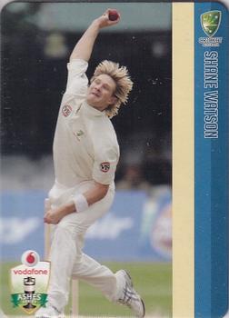 2010-11 Cricket Australia Ashes Mini Bat Player Card Collection #12 Shane Watson Front