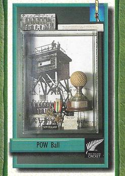 1995 The Topp Promotions Co. Centenary of New Zealand Cricket #3 POW Ball Front