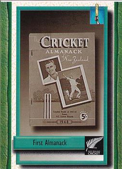 1995 The Topp Promotions Co. Centenary of New Zealand Cricket #21 First Almanack Front