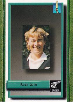 1995 The Topp Promotions Co. Centenary of New Zealand Cricket #73 Karen Gunn Front