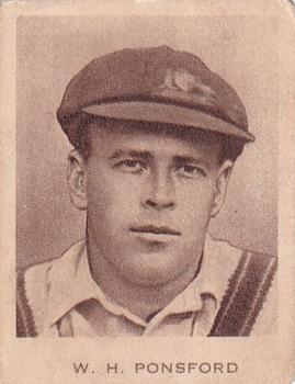 1934 Dudgeon & Arnell Australian Test Team #5 Bill Ponsford Front