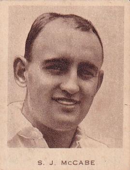 1934 Dudgeon & Arnell Australian Test Team #6 Stan McCabe Front