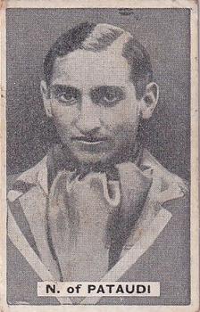 1932 Sweetacres Champion Chewing Gum #2 Iftikhar Ali Khan Pataudi Front