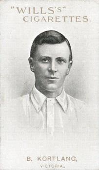 1911-12 Wills's Australian and English Cricketers #4 Bert Kortlang Front