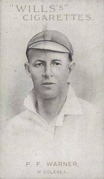 1911-12 Wills's Australian and English Cricketers #44 Pelham Warner Front