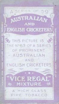 1911-12 Wills's Australian and English Cricketers #53 Phil Mead Back