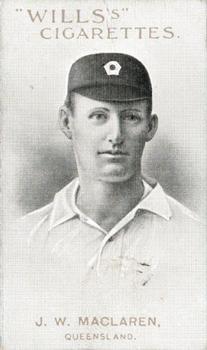 1911-12 Wills's Australian and English Cricketers #7 John McLaren Front