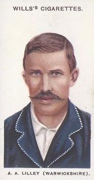 1908 WILLS's Cigarettes; Cricketers #21 Arthur Lilley Front