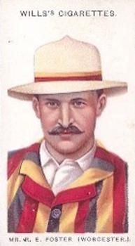 1908 WILLS's Cigarettes; Cricketers #29 Reginald Foster Front