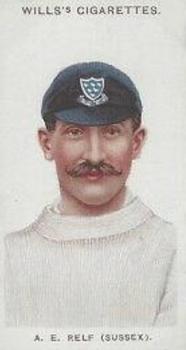 1908 WILLS's Cigarettes; Cricketers #43 Albert Relf Front