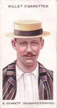 1908 WILLS's Cigarettes; Cricketers #25 George Dennett Front