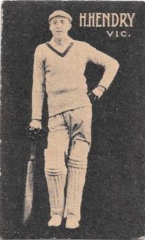 1930 Australian Licorice Australian Cricketers #NNO Hunter Hendry Front