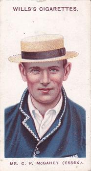 1908 WILLS'S Cigarettes; Cricketers (Large S) #3 Charlie McGahey Front