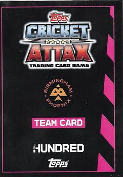 2021 Topps Cricket Attax The Hundred #1 Team Badge Back