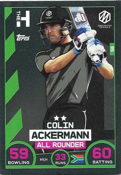 2021 Topps Cricket Attax The Hundred #58 Colin Ackermann Front