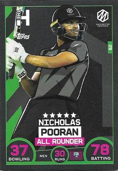 2021 Topps Cricket Attax The Hundred #62 Nicholas Pooran Front