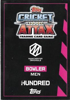 2021 Topps Cricket Attax The Hundred #68 Harry Gurney Back
