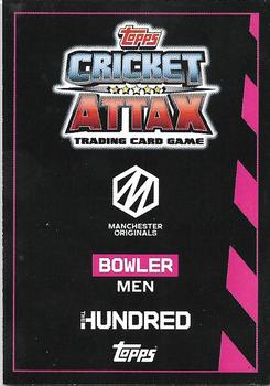 2021 Topps Cricket Attax The Hundred #69 Tom Hartley Back