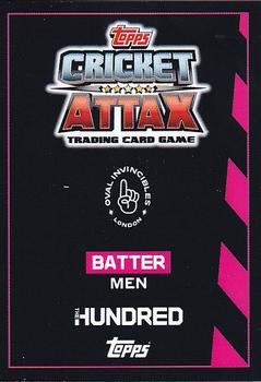 2021 Topps Cricket Attax The Hundred #129 Jason Roy Back