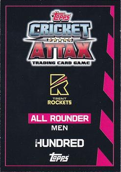 2021 Topps Cricket Attax The Hundred #173 Tom Moores Back