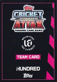 2021 Topps Cricket Attax The Hundred #197 Team Badge Back