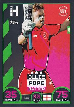 2021 Topps Cricket Attax The Hundred #205 Ollie Pope Front
