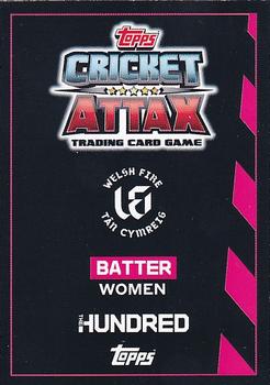 2021 Topps Cricket Attax The Hundred #218 Sophie Luff Back