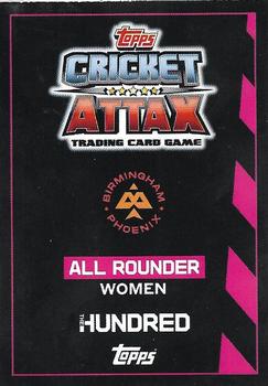 2021 Topps Cricket Attax The Hundred - Limited Edition #NNO Ashleigh Gardner Back
