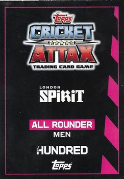 2021 Topps Cricket Attax The Hundred - Limited Edition #NNO Glenn Maxwell Back