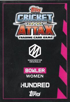 2021 Topps Cricket Attax The Hundred - Limited Edition #NNO Kate Cross Back