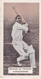 1934 Carreras A Series Of 50 Cricketers #4 Nawab of Pataudi Front